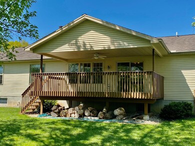 Covered back deck.