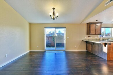 Great room/Dining view to backyard