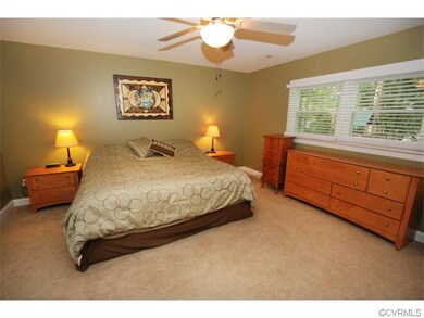 Large master bedroom with master bath.  Hardwood f