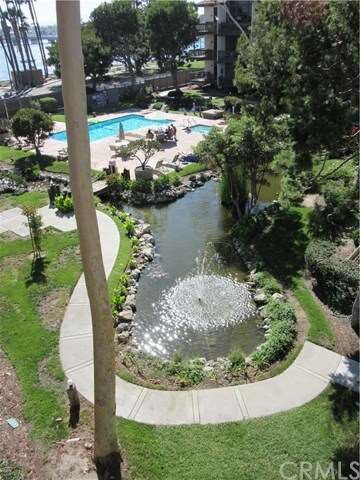 View from balcony of lagoon & fountains