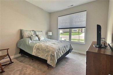 Guest bedroom with walk in closet