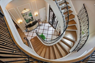 Custom Wrought Iron Floating Staircase