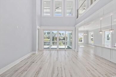 Unfurnished living room featuring light wood-type 