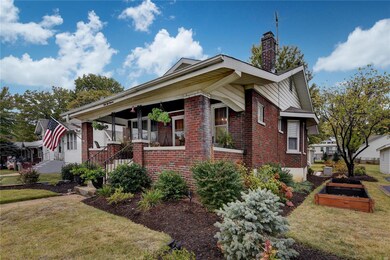 Side view of front with the raised beds on the right