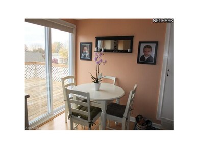 Dinette with access to deck.