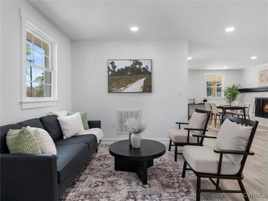 Living room featuring a wealth of natural light, r