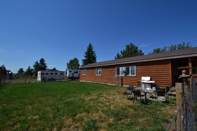 Fenced backyard