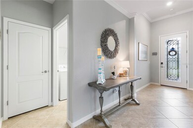 Entry way with lead glass hurricaine door