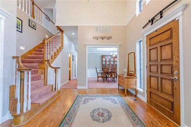 Once inside...hardwood flooring and an impressive