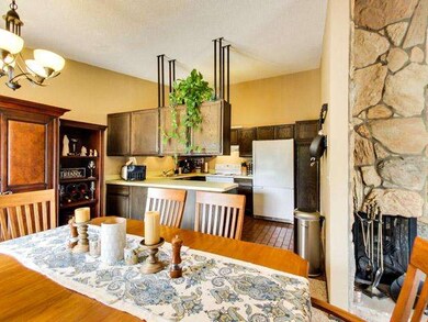 Natural light beams into the kitchen