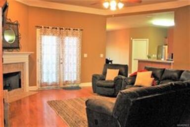 Spacious great room with crown molding!