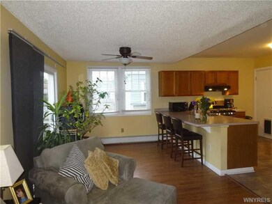 Family Room Family room to kitchen view