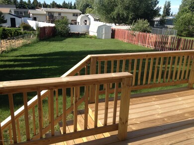 great deck, large fenced yard.