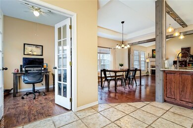 Home office located right off of kitchen.