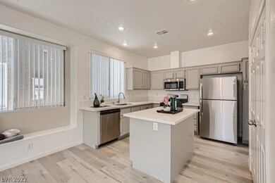 Kitchen with Island and new quartz countertop