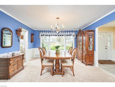 Formal Dining Room overlooks the front yard.  The 