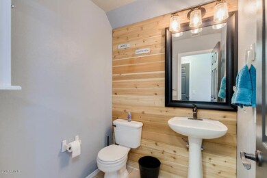Adorable downstairs powder room!