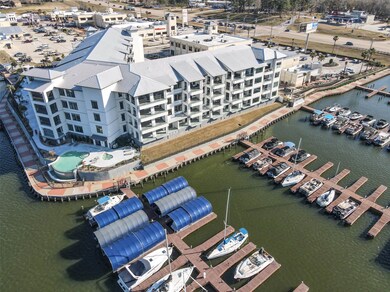 Top floor view of the marina below