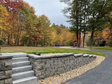 Granite Steps and beautiful retaining wall