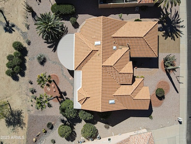 Overhead Drone View Of Home