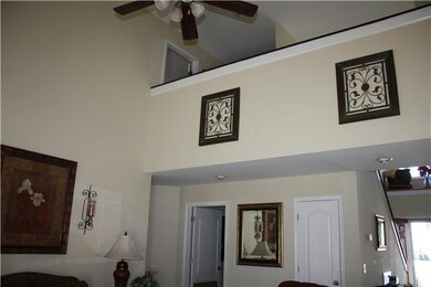 View of catwalk from living room