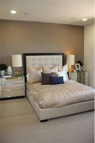Model home master bedroom