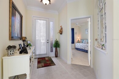 Entry foyer with bedroom off entry