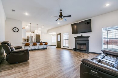 living area from front entry