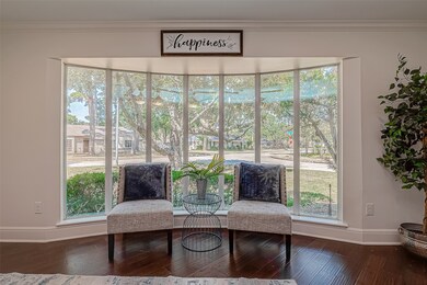 This is a bright and inviting space featuring a la