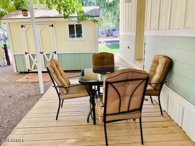 Wood deck