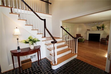 Grand two story foyer.