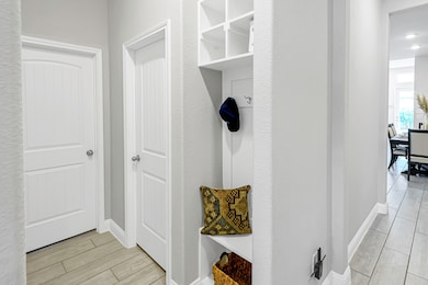 From the garage you enter into the home that provi