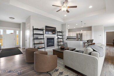Virtually Staged Open Concept Living Area