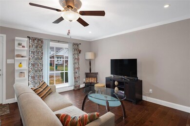 Bright open living area.