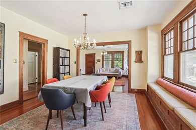Dining room- cypress molding and trim.