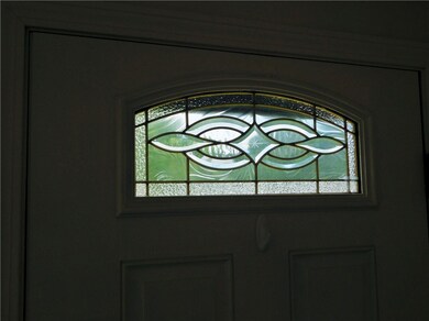 Front Door decorative lite detail.