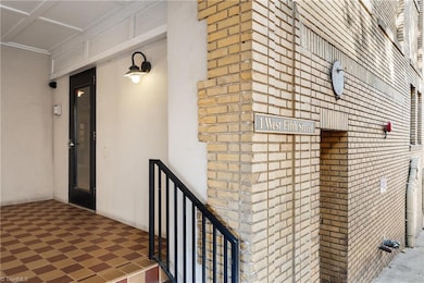 Building entrance from Fifth Street