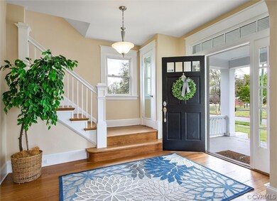Formal foyer open to living room