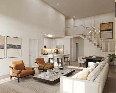 Open Living Room, Dining Room, and Kitchen