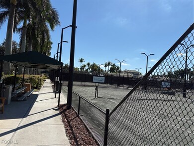 View of tennis court
