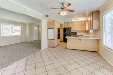 View of Kitchen and Living Room from Dining Area.