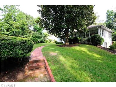 Exterior Front - This view of the brick pathway is