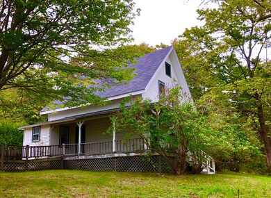 Exterior side with porch
