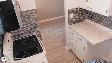 Tiled backsplashes.