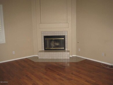 Living room with fireplace