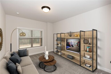 Media room downstairs perfect for lounging - Photo