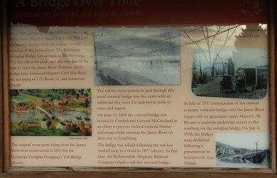 Billboard with Town History