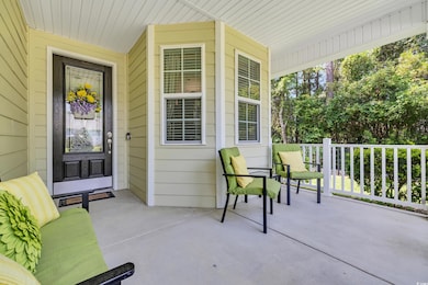 View of covered porch