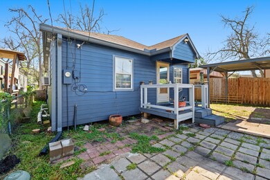 The exterior of the home features wood siding.