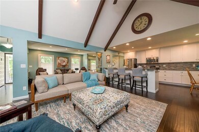 Family Room Looking into Kitchen, Second Living Ar